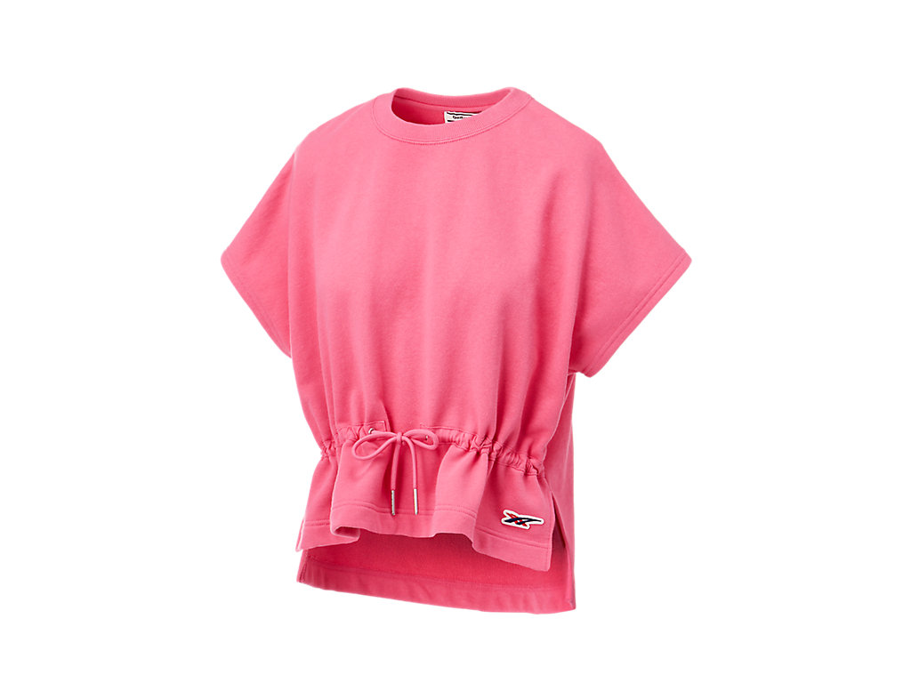 Women's Onitsuka Tiger Ws Short Sleeve Top Clothing Pink | 19642NZEV