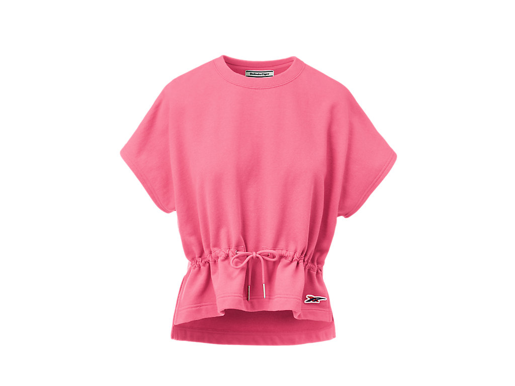 Women\'s Onitsuka Tiger Ws Short Sleeve Top Clothing Pink | 19642NZEV