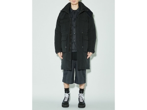 Men's Onitsuka Tiger Coat Clothing Black | 94710CWHB