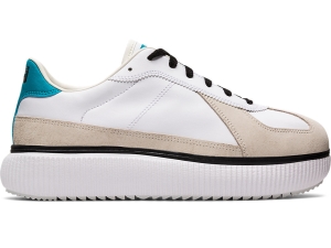 Men's Onitsuka Tiger Delecity Shoes White/Lagoon | 15023CQUJ