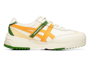 Men's Onitsuka Tiger Delegation Ex Shoes Cream/Citrus | 90821GCSJ