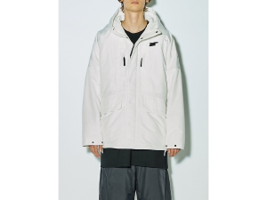 Men's Onitsuka Tiger Down Jacket Clothing Off White | 09143WVXD