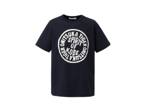 Men's Onitsuka Tiger Graphic Tee Clothing Navy | 38972QYGE