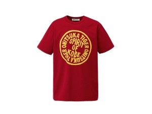 Men's Onitsuka Tiger Graphic Tee Clothing Red | 85234ZNKH