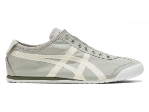 Men's Onitsuka Tiger Mexico 66® Slip-on Mexico 66 Oyster Grey/White | 40258TPUQ