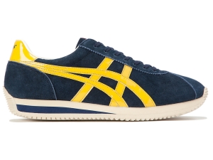 Men's Onitsuka Tiger Moal 77 Nm Shoes Peacoat/Tiger Yellow | 08159BWFY