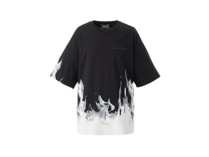 Men's Onitsuka Tiger Ss Graphic Tee Clothing Black/Off White | 61298KRZE