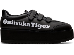 Women's Onitsuka Tiger Delegation Chunk W Shoes Black/White | 36198FOVA