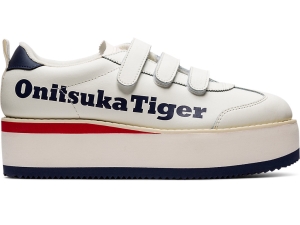 Women's Onitsuka Tiger Delegation Chunk W Shoes Cream/Peacoat | 90574SLCZ