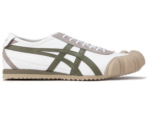 Women's Onitsuka Tiger Dentigre Mx Shoes White/Mantle Green | 92061ZOLS