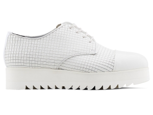 Women's Onitsuka Tiger Derby Shoes White/White | 41309PDSN