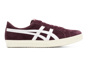 Women's Onitsuka Tiger Fabre Nm Shoes Deep Mars/White | 24087KYMG