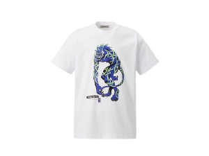 Women's Onitsuka Tiger Graphic Tee Clothing White/ Blue | 36714DMKQ