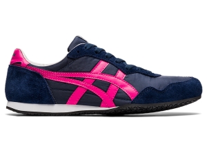 Women's Onitsuka Tiger Serrano Shoes Midnight/Dragon Fruit | 08127BINU