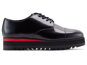 Women's Onitsuka Tiger The Onitsuka™ Derby Shoes Black/Classic Red | 72348QUFG