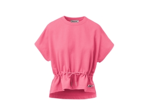 Women's Onitsuka Tiger Ws Short Sleeve Top Clothing Pink | 19642NZEV