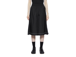 Women's Onitsuka Tiger Ws Skirt Clothing Black | 64389JHNU